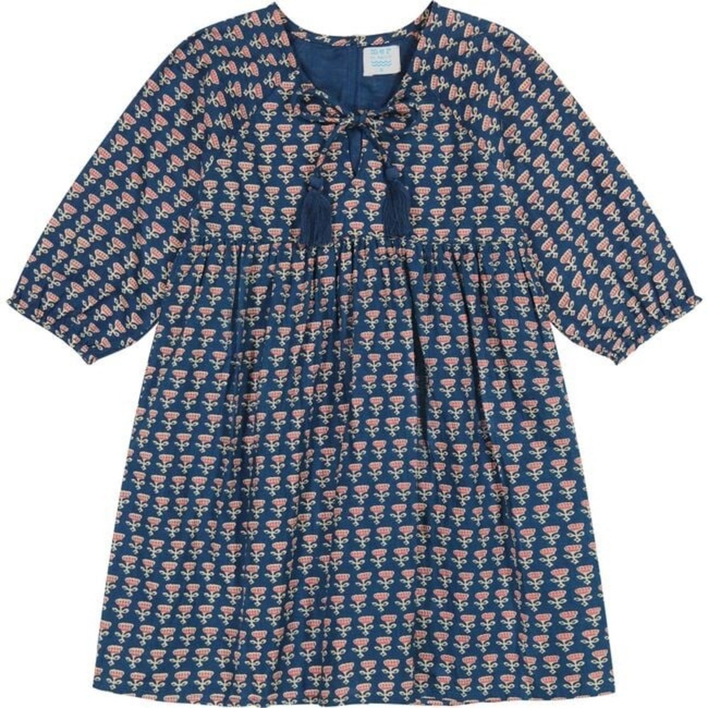 NWT Mer st Barth Sara floral print long sleeve popover dress size 8